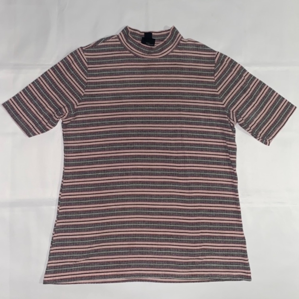 Joe Boxer Striped Short Sleeve Turtleneck Shirt